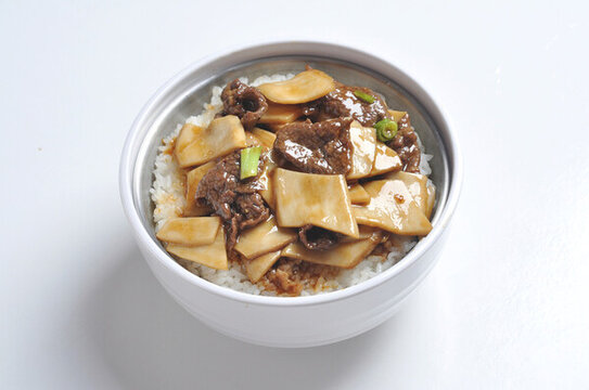 杏鮑菇牛肉飯
