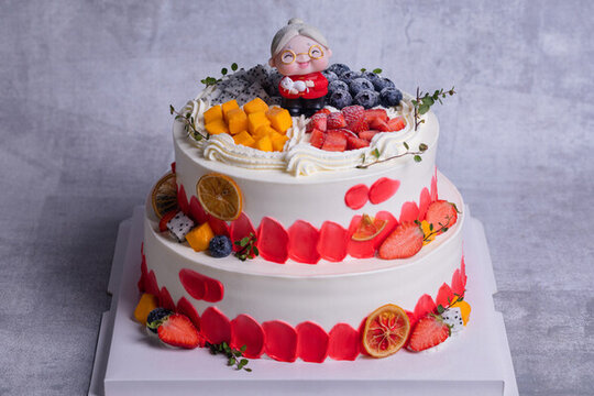 老人大壽生日蛋糕
