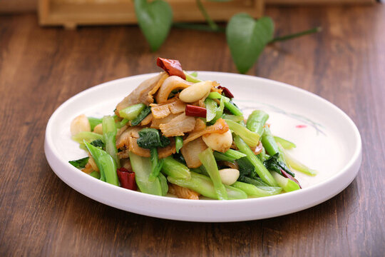 菜心炒臘肉