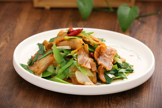 青蒜炒臘肉