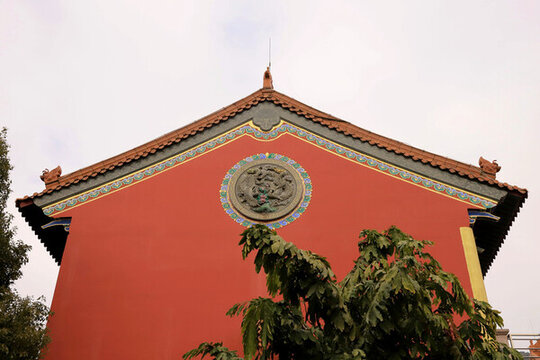 寺廟墻檐