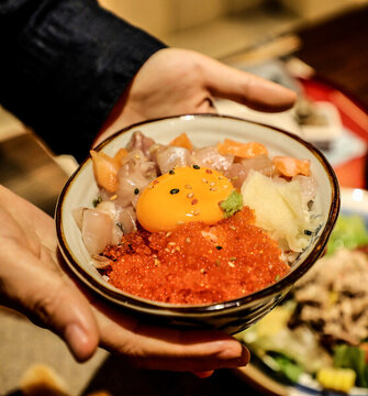 三文魚魚籽拌飯