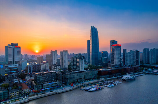 寧波三江口老外灘夜景