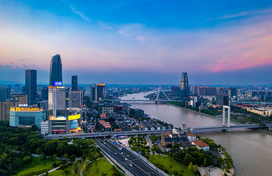 寧波三江口老外灘夜景