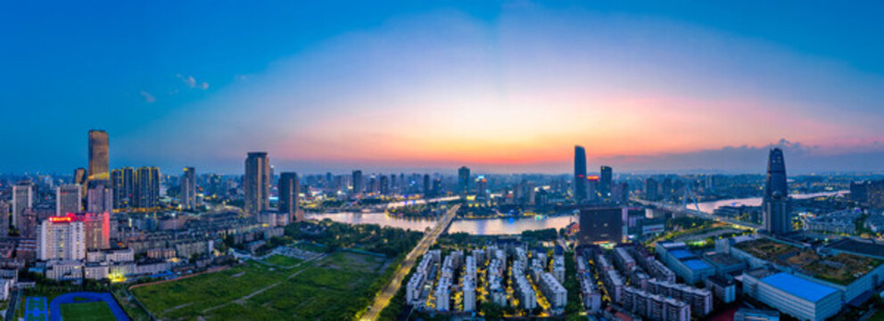 寧波三江口老外灘夜景