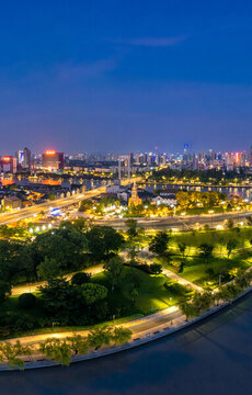 寧波三江口城市夜景