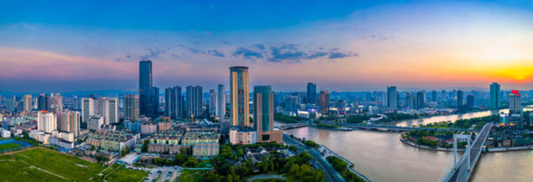 寧波三江口城市夜景