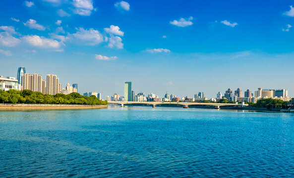 寧波三江口姚江段城市環(huán)境