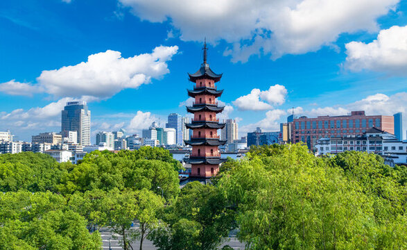 寧波市天封公園天封塔城市環(huán)境