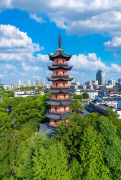 寧波市天封公園天封塔城市環(huán)境