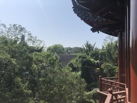 中式園林一角