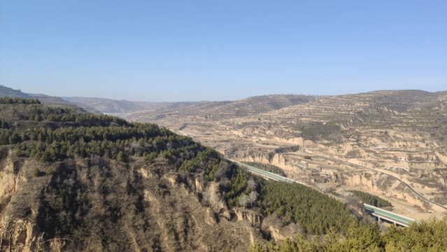 甘肅慶陽山溝西北山溝千溝萬壑