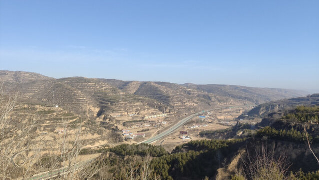 甘肅慶陽山溝西北山溝千溝萬壑