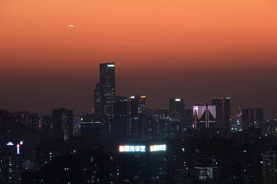 深圳前海城市建筑風(fēng)光夜景