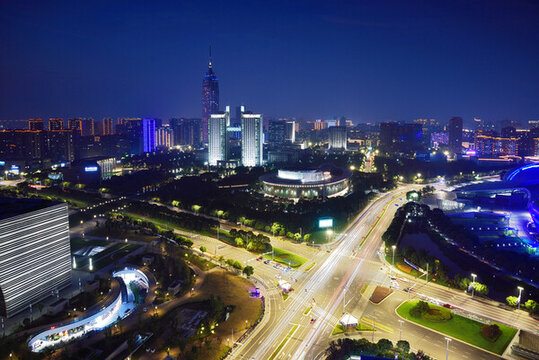 常州城市建筑風(fēng)光夜景