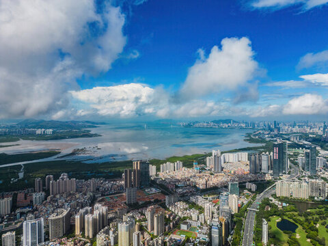 深圳南山區(qū)深圳灣大景