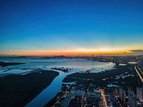深圳南山區(qū)深圳灣大景