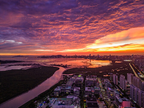 深圳南山區(qū)深圳灣大景