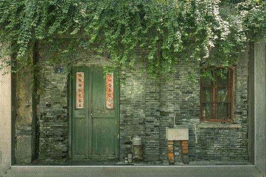 杭州河坊街文化墻民居