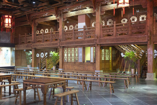 古代茶樓戲院