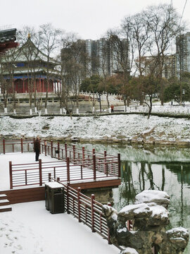 興慶宮冬日雪景