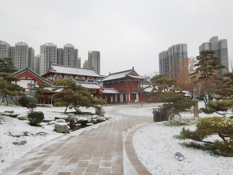 花萼相輝樓雪景