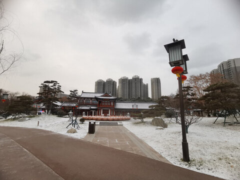 花萼相輝樓雪景