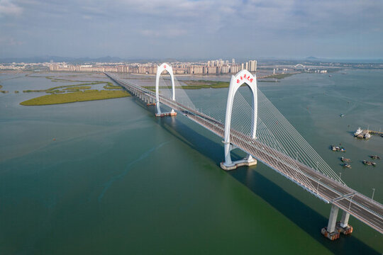 航拍水東電白水東灣大橋