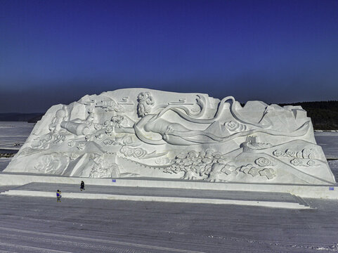 中國長春凈月潭冬季雪雕景觀