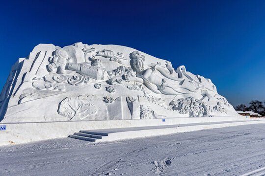 中國長春凈月潭冬季雪雕景觀