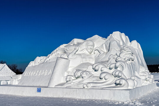 中國長春凈月潭冬季雪雕景觀