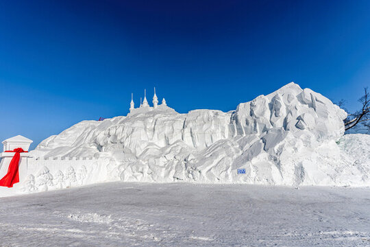 城堡雪雕景觀