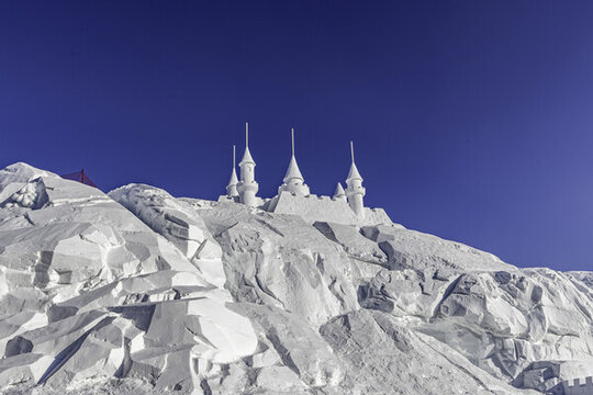 城堡雪雕景觀