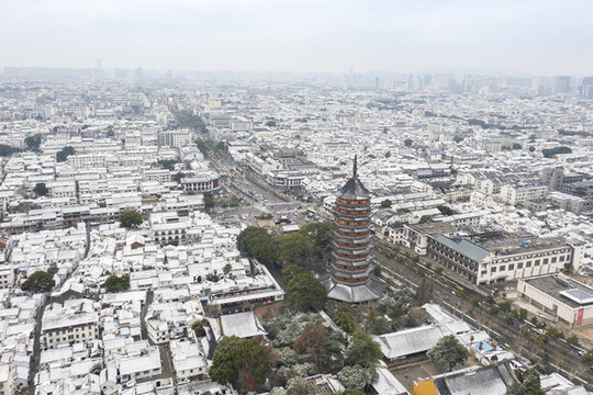 北寺塔雪景