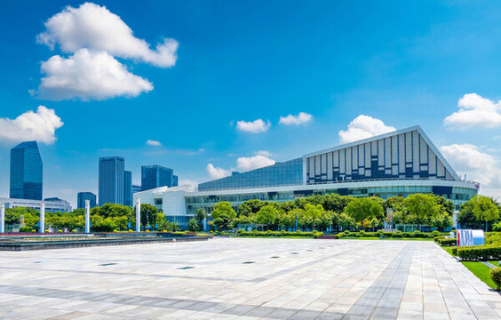 寧波鄞州區(qū)文化廣場(chǎng)城市環(huán)境