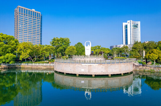寧波月湖公園風(fēng)光
