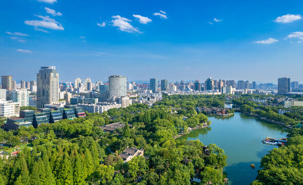 寧波月湖公園風(fēng)光
