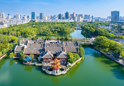寧波月湖公園風(fēng)光