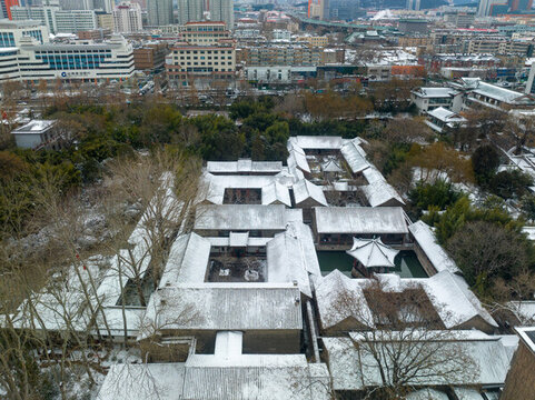 雪后的濟(jì)南城市風(fēng)光