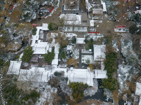 雪后的濟(jì)南城市風(fēng)光