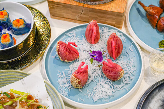 火烈鳥榴蓮酥港茶茶點(diǎn)