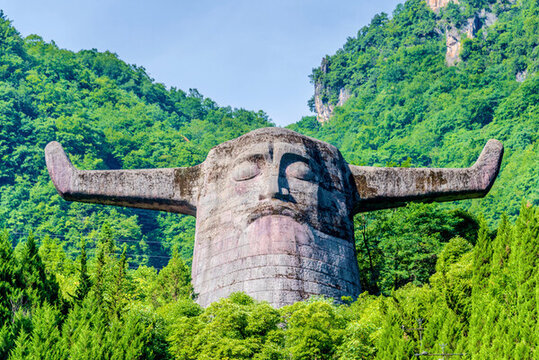 中國湖北神農(nóng)架神農(nóng)壇神農(nóng)圣像