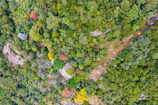 航拍福州鼓山風(fēng)景區(qū)
