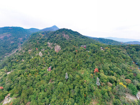 航拍福州鼓山風(fēng)景區(qū)