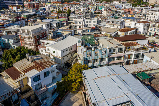 航拍福建廈門曾厝垵文創(chuàng)村