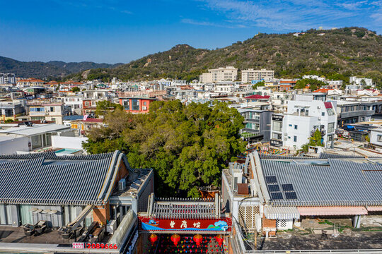 航拍福建廈門曾厝垵文創(chuàng)村
