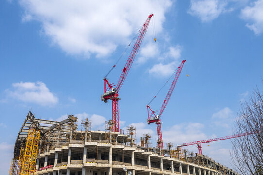 大型樓盤建筑施工現(xiàn)場