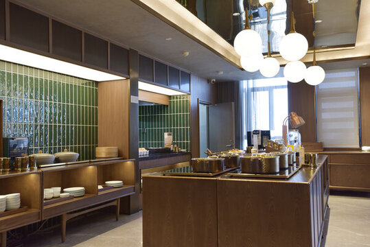高檔餐廳取餐臺內(nèi)景