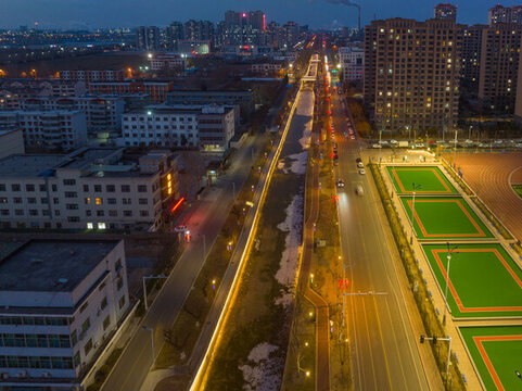東營廣饒西關古街夜景