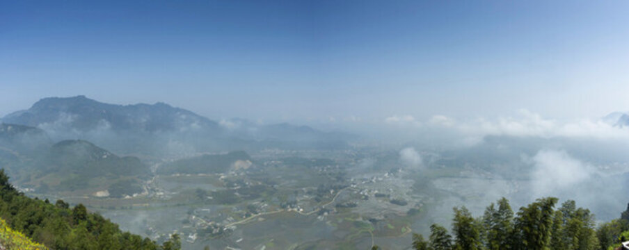 宜賓長寧雙河鎮(zhèn)云海田園風(fēng)景